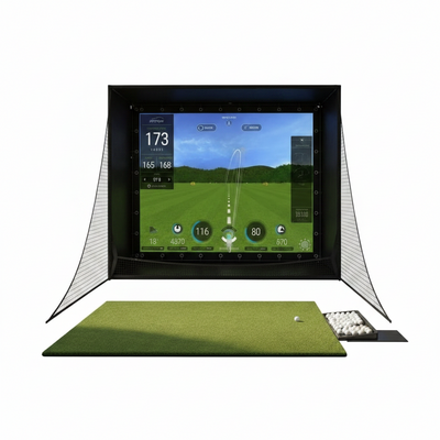 11 x 8 Ft Golf Simulator Enclosure with Blackout Cage