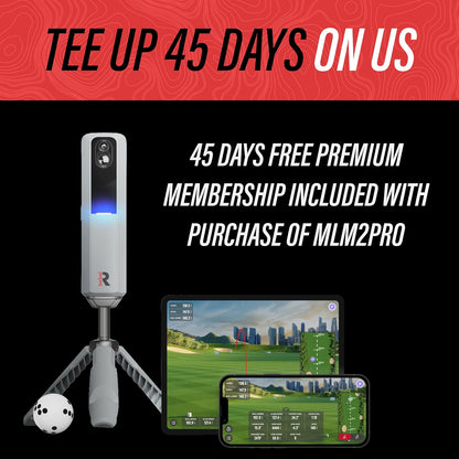 Rapsodo MLM2PRO Mobile Launch Monitor Golf Simulator | 3 Chrome Tour Balls