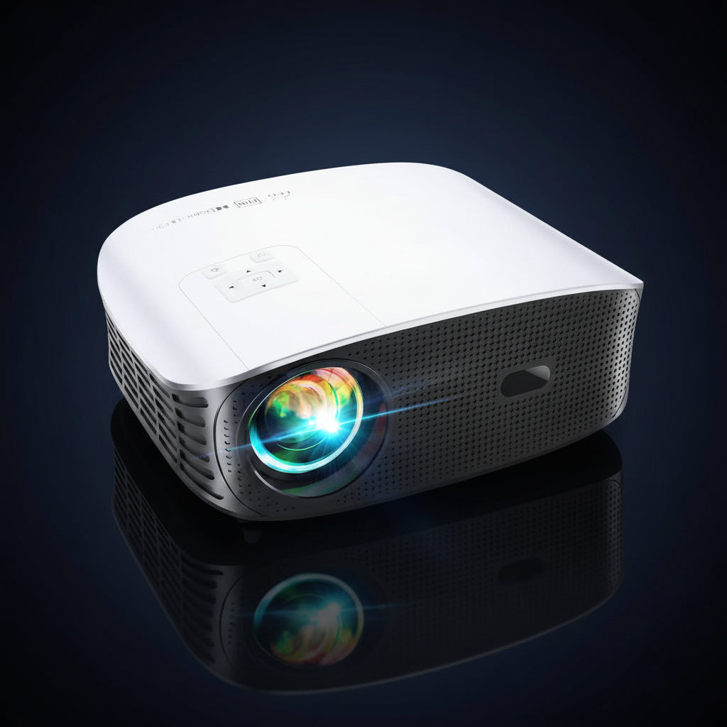 4K Smart Projector with 5G Wifi & Bluetooth, Built-In Streaming Apps — product view 2