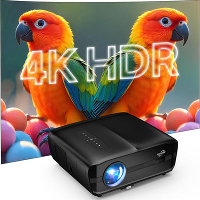 4K Projector with Google TV, 2500 ANSI & Karaoke Mics