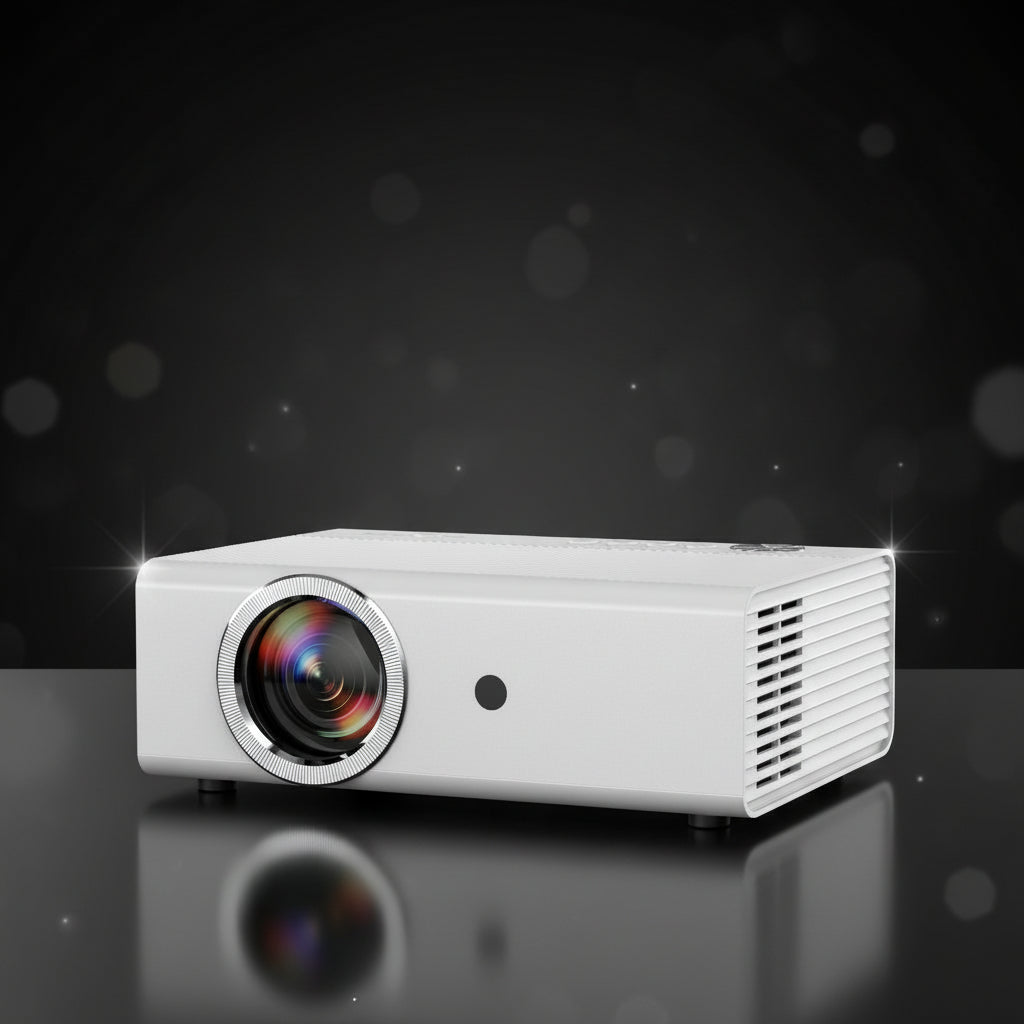 Smart Projector with Wifi and Bluetooth, Proyector-4K with Official Apps, 2000 ANSI AI Auto Focus 50W Dolby Quiet, Indoor Outdoor Projector Ceiling for Bedroom, Backyard, Camping — product view 2